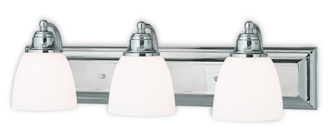 Livex Springfield 3 Light Polished Chrome Bath Light - C185-10503-05