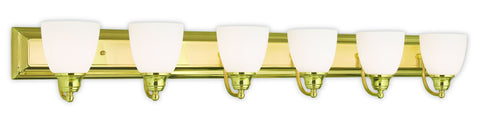Livex Springfield 6 Light Polished Brass Bath Light - C185-10506-02