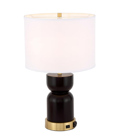 ZC121-TL3040BR - Regency Decor: Jericho 1 light Brass Table Lamp