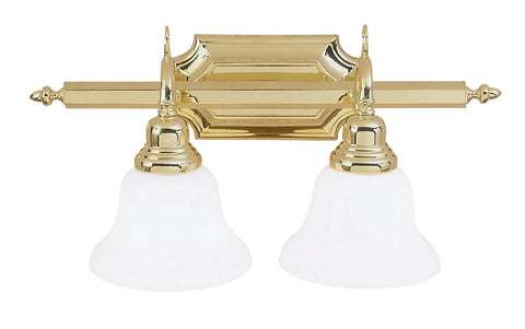 Livex French Regency 2 Light Polished Brass Bath Light - C185-1282-02