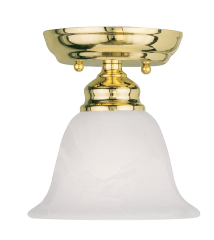 Livex Essex 1 Light Polished Brass Ceiling Mount - C185-1350-02