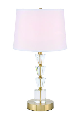 ZC121-TL3028BR - Regency Decor: Jean 1 light Brass Table Lamp