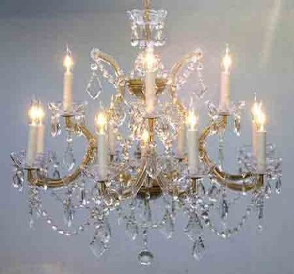 Chandelier Crystal Lighting Chandeliers 22X28 H22" X W28" - A83-Gold/1534/12+1