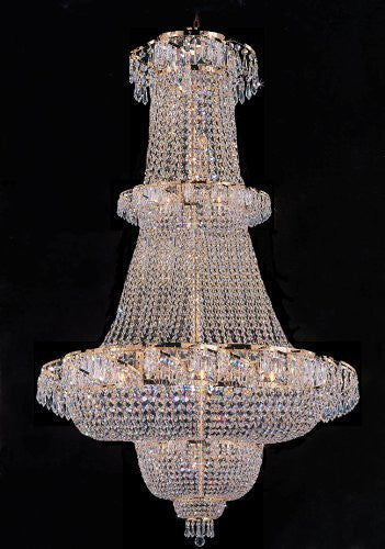 French Empire Crystal Chandelier Lighting 60"X36" - A93-928/32