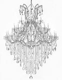 Large Foyer / Entryway Maria Theresa Crystal Chandelier Lighting H 72" W 52" Trimmed With Spectra (Tm) Crystal - Reliable Crystal Quality By Swarovski - Gb104-Silver/B13/2756/36+1Sw