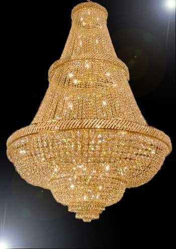 Asfour Crystal Chandelier French Empire Crystal Chandeliers Lighting H72" X W50" - Dressed With High Quality Asfour Crystal - Perfect For An Entryway Or Foyer - A93-B60/Cg/448/48