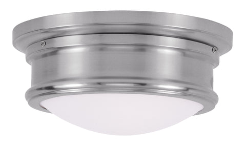 Livex Astor 2 Light Brushed Nickel Ceiling Mount - C185-7341-91