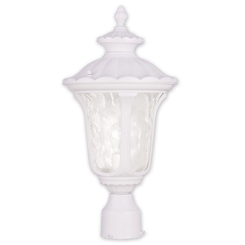 Livex Oxford 1 Light White Outdoor Post Lantern - C185-7855-03