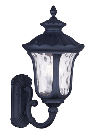 Livex Oxford 3 Light Black Outdoor Wall Lantern - C185-7856-04