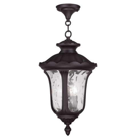Livex Oxford 3 Light Bronze Chain Lantern - C185-7858-07