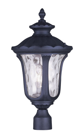Livex Oxford 3 Light Black Outdoor Post Lantern - C185-7859-04