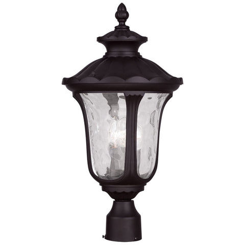 Livex Oxford 3 Light Bronze Outdoor Post Lantern - C185-7859-07