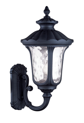 Livex Oxford 3 Light Black Outdoor Wall Lantern - C185-7862-04
