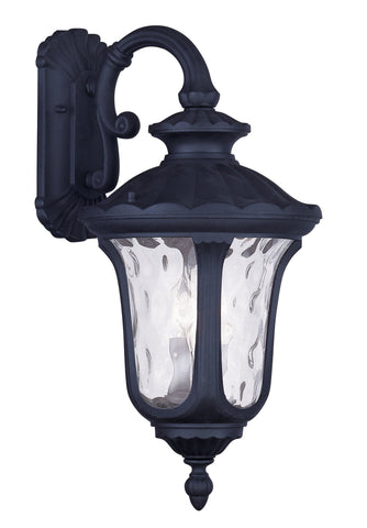 Livex Oxford 3 Light Black Outdoor Wall Lantern - C185-7863-04