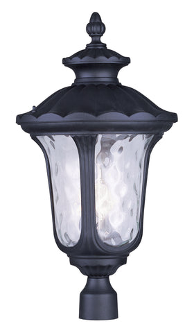 Livex Oxford 3 Light Black Outdoor Post Lantern - C185-7864-04