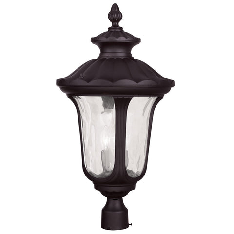 Livex Oxford 3 Light Bronze Outdoor Post Lantern - C185-7864-07