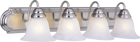 Essentials 4-Light Bath Vanity Satin Nickel - C157-8014MRSN