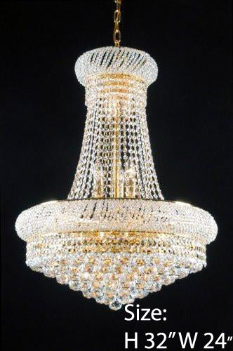 New French Empire Crystal Chandelier 24X32 - A93-542/15